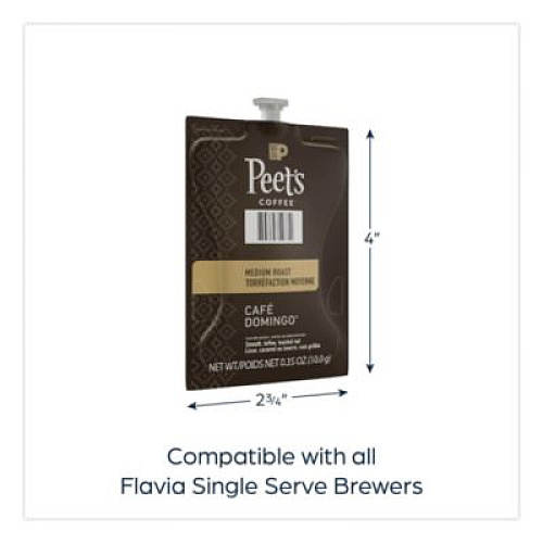 FLAVIA Peet's Coffee Cafe Domingo Freshpack, 76/Carton (48035)