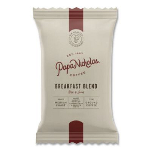 PapaNicholas Coffee Premium Coffee, Breakfast Blend, 18/Carton (25184)