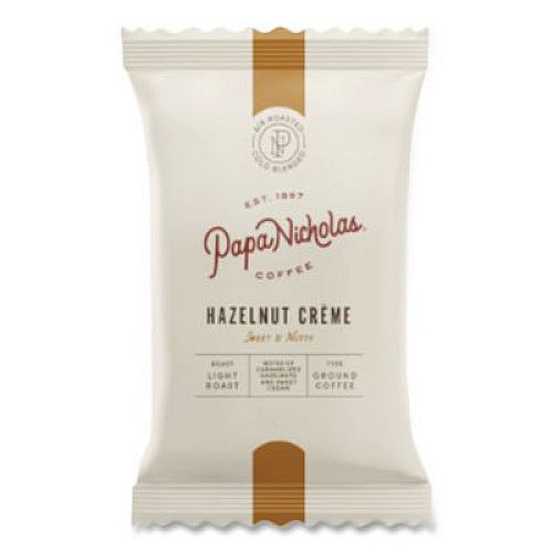 PapaNicholas Coffee Premium Coffee, Hazelnut Creme, 18/Carton (25187)