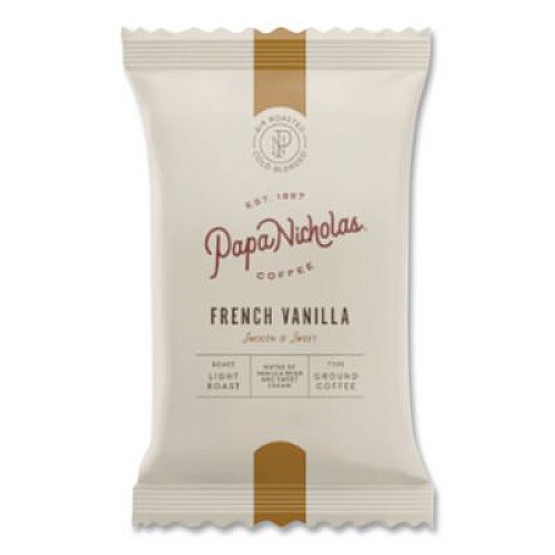 PapaNicholas Coffee Premium Coffee, French Vanilla, 18/Carton (25188)