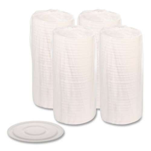 Pactiv Evergreen Cake Circle, 9" Diameter x 1" h, White, Foam, 125/Pack, 4 Packs/Carton (60900000)