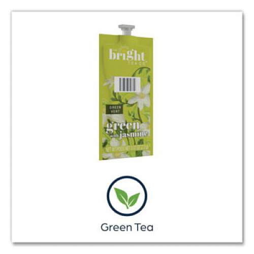 FLAVIA The Bright Tea Co. Green with Jasmine Tea Freshpack, 100/Carton (48023)