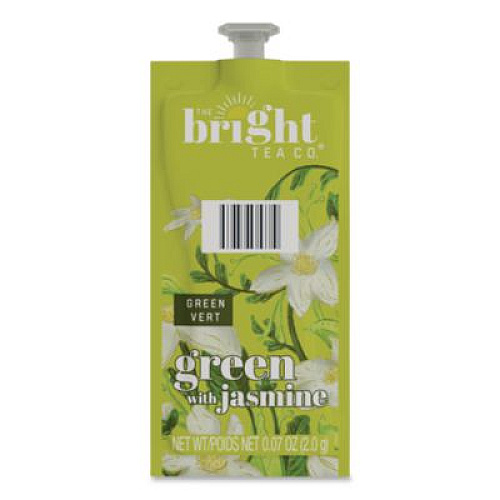 FLAVIA The Bright Tea Co. Green with Jasmine Tea Freshpack, 100/Carton (48023)