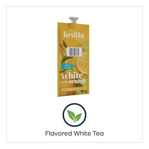 FLAVIA The Bright Tea Co. White with Orange Tea Freshpack, 100/Carton (48024)