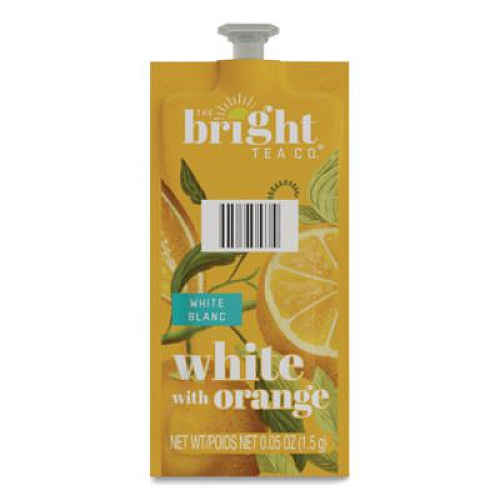 FLAVIA The Bright Tea Co. White with Orange Tea Freshpack, 100/Carton (48024)