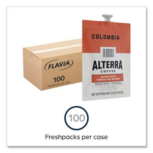 FLAVIA Alterra Columbia Coffee Freshpack, 100/Carton (48006)