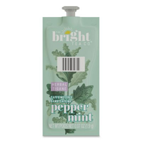FLAVIA The Bright Tea Co. Peppermint Herbal Tea Freshpack, 100/Carton (48025)