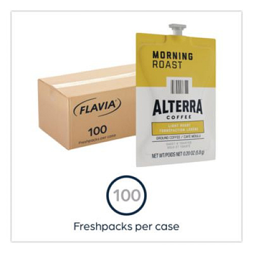 FLAVIA Alterra Morning Roast Coffee Freshpack, 100/Carton (48008)