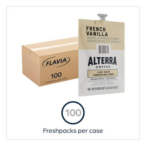 FLAVIA Alterra French Vanilla Coffee Freshpack, 100/Carton (48009)
