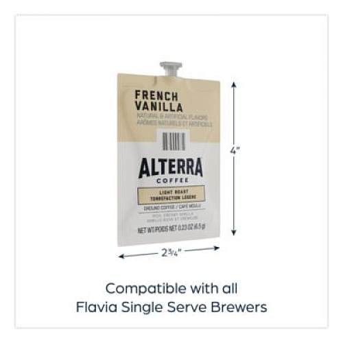 FLAVIA Alterra French Vanilla Coffee Freshpack, 100/Carton (48009)