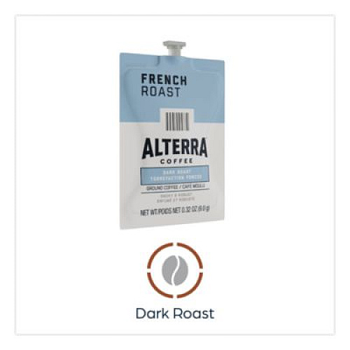FLAVIA Alterra French Roast Coffee Freshpack, 100/Carton (48010)
