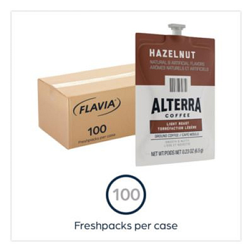 FLAVIA Alterra Hazelnut Coffee Freshpack, 100/Carton (48011)