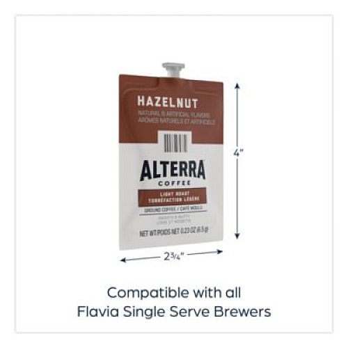FLAVIA Alterra Hazelnut Coffee Freshpack, 100/Carton (48011)