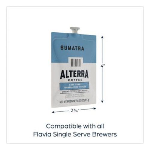 FLAVIA Alterra Sumatra Coffee Freshpack, 100/Carton (48017)