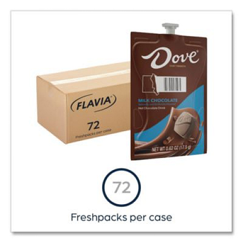 FLAVIA Dove Hot Chocolate Freshpack, Milk Chocolate, 72/Carton (48000)