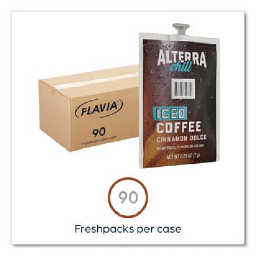FLAVIA Alterra Cinnamon Dolce Iced Coffee Freshpack, 90/Carton (48061)