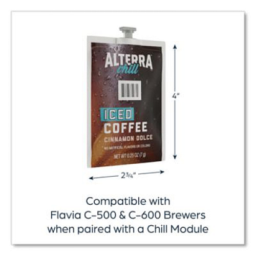 FLAVIA Alterra Cinnamon Dolce Iced Coffee Freshpack, 90/Carton (48061)