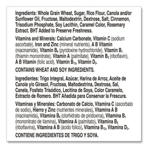 Cinnamon Toast Crunch Cereal, Cinnamon, 2 Bags/Box, 49.5 oz Box (22002621)