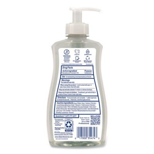Dial Professional Antibacterial and Sensitive Fragrance-Free Liquid Hand Soap, Unscented, 11 oz, 12/Carton (35476)