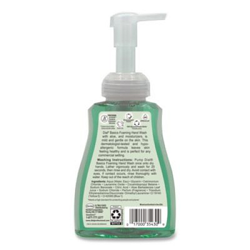 Dial Professional Basics Hypoallergenic Foaming Hand Wash, Aquatic, 10 oz Pump Bottle (35432EA)