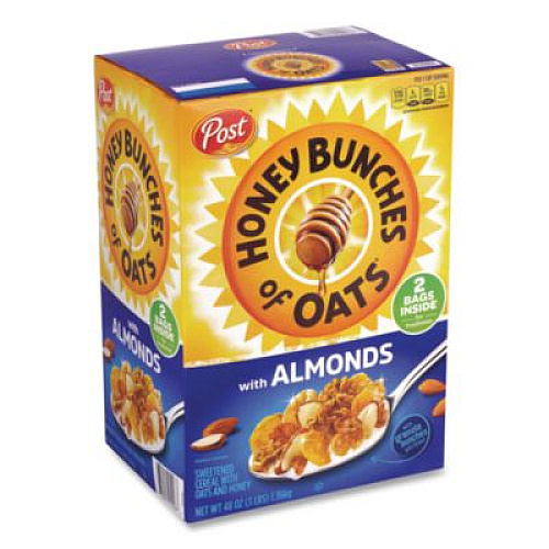Post Honey Bunches of Oats with Almonds, 2 Bags/Box, 48 oz Box (22002622)