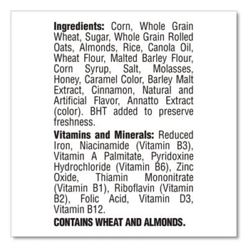 Post Honey Bunches of Oats with Almonds, 2 Bags/Box, 48 oz Box (22002622)
