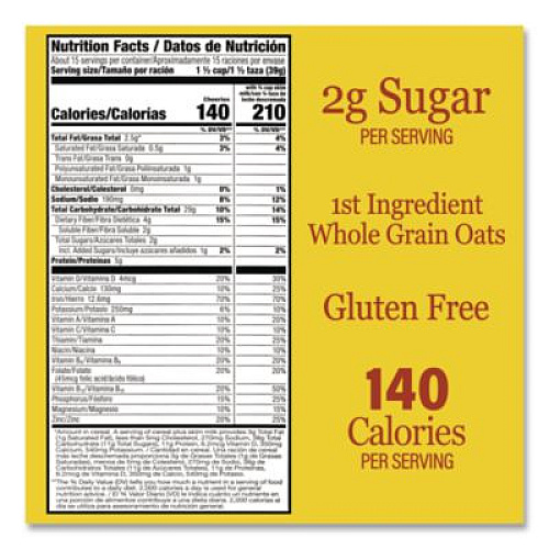 Cheerios Breakfast Cereal, 2 Bags/Box, 40.7 oz Box (22002623)