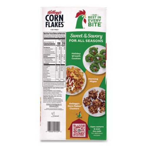 Kellogg's Corn Flakes Cereal,  2 Bags/Box,  43 oz Box (22002626)