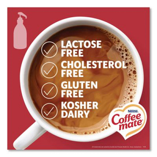 Coffee mate Liquid Creamer Pump Bottle, Peppermint Mocha, 1.5 L Pump Bottle, 2/Carton (29600CT)