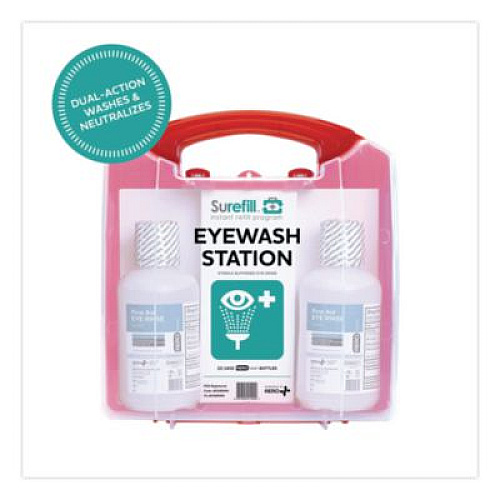 NeutraFlush Emergency Eyewash Station 50 Series, 16 oz Bottle, 2 Bottles/Station (AK50EWN)