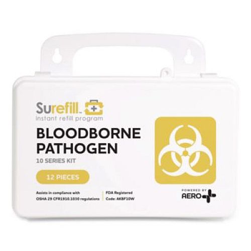 SUREFILL 10 Series Bloodborne Pathogen Kit, 3 x 8.5 x 5.5 (AKBF10W)
