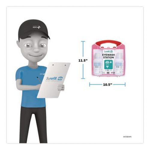 NeutraFlush Emergency Eyewash Station 50 Series, 16 oz Bottle, 2 Bottles/Station (AK50EWN)