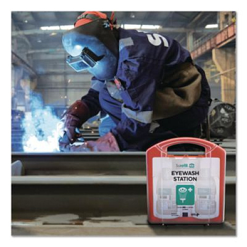 NeutraFlush Emergency Eyewash Station 75 Series, 16 oz Bottle, 2 Bottles/Station, 4 Stations/Carton (AK75EWN)