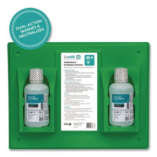 NeutraFlush Emergency Eyewash Station, 16 oz Bottle, 2 Bottles/Station (AKEWP16US)