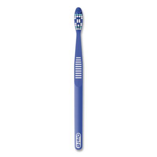 Oral-B Essential Clean Toothbrush, Unscented, Blue/White, 72/Carton (10904)