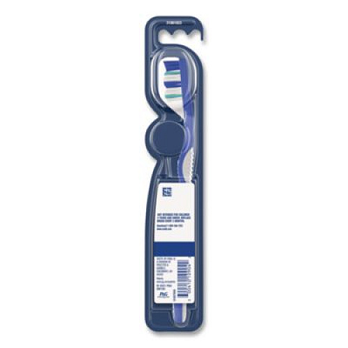 Oral-B Essential Clean Toothbrush, Unscented, Blue/White, 72/Carton (10904)