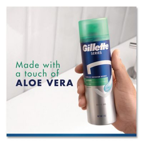 Gillette Soothing Shave Gel, 2.5 oz Can, 24/Carton (33092)