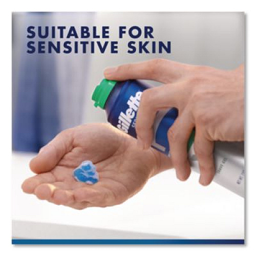 Gillette Soothing Shave Gel, 2.5 oz Can, 24/Carton (33092)