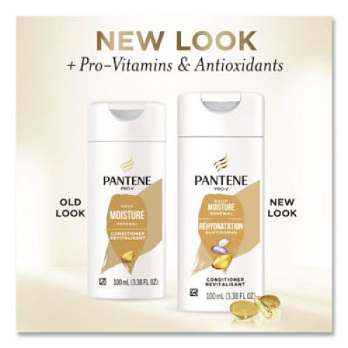 Pantene Pro V Daily Moisture Renewal Conditioner, Unscented, 3.38 oz, 24/Carton (18087)