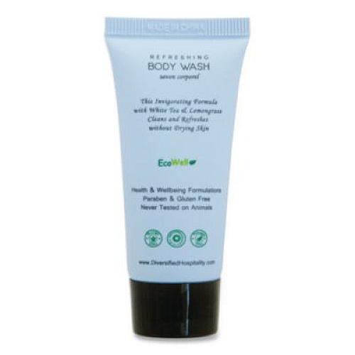 Diversified Hospitality Solutions H2O Therapy Body Wash Single Use, White Tea and Lemongrass, 0.85 oz, 300/Carton (007088)