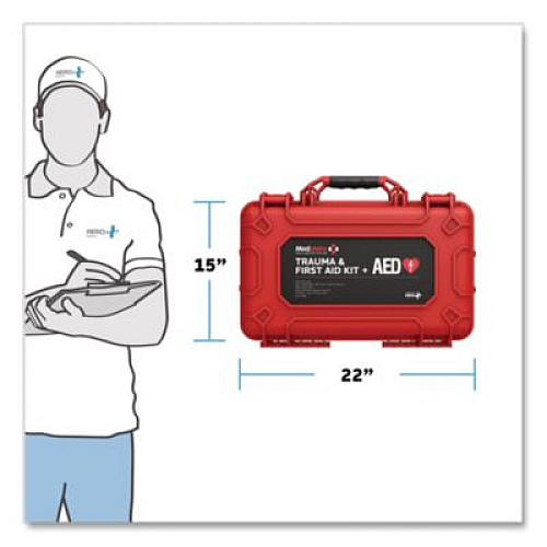 Modulator Trauma Kit with Heartsine 450P and Bleed Control - XL Rugged Hard Case, 296 Pieces (M6006)