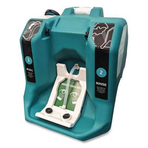 NeutraFlush Gravity Fed Eyewash Station with Drain Cart, 16 gal (NFS2048C)