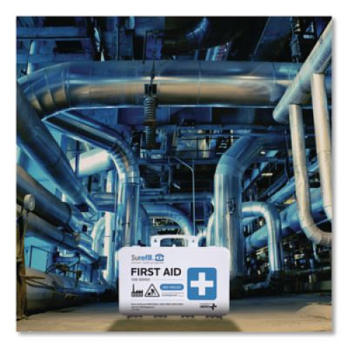 SUREFILL 50 Series ANSI 2021 B First Aid Kit - Weatherproof Plastic Case, 50 Person, 285 Pieces (SF50BW)