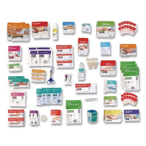 SUREFILL 100 Series Class B 3-Shelf First Aid Cabinet - Meds, 100 Person, 660 Pieces, Metal Case (SF100BMT)