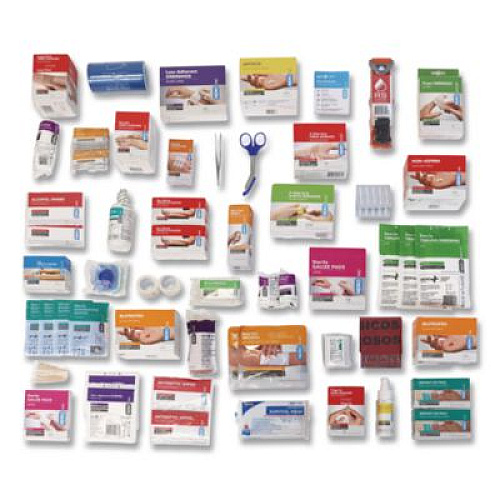SUREFILL 150 Series Class B 4-Shelf First Aid Cabinet - Meds, 150 Person, 855 Pieces, Metal Case (SF150BMT)