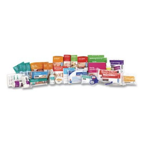 SUREFILL 80 Series Class A 2-Shelf First Aid Cabinet - Meds, 80 Person, 479 Pieces, Metal Case (SF80AMT)