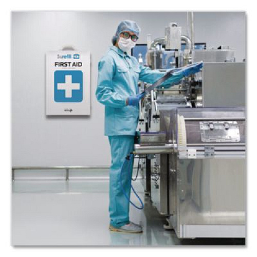 SUREFILL 200 Series Class B 5-Shelf First Aid Cabinet - Meds, 200 Person, 1,183 Pieces, Metal Case (SF200BMT)