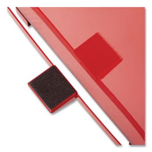 Rubbermaid Commercial Defenders Heavy-Duty Steel Step Can, 13 gal, Steel, Red (ST24EPLRD)