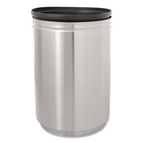 Rubbermaid Commercial Designer Line Eclipse Waste Receptacle, 30 gal, Steel, Stainless Steel (R2030SSPL)