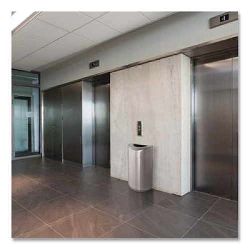 Rubbermaid Commercial Designer Line Eclipse Waste Receptacle, 30 gal, Steel, Stainless Steel (R2030SSPL)